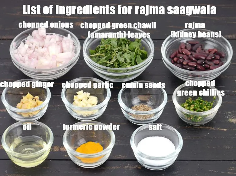 Step 2 – <strong>rajma saagwala recipe | rajma and chawli sabzi | Indian style kidney beans and amaranth …
