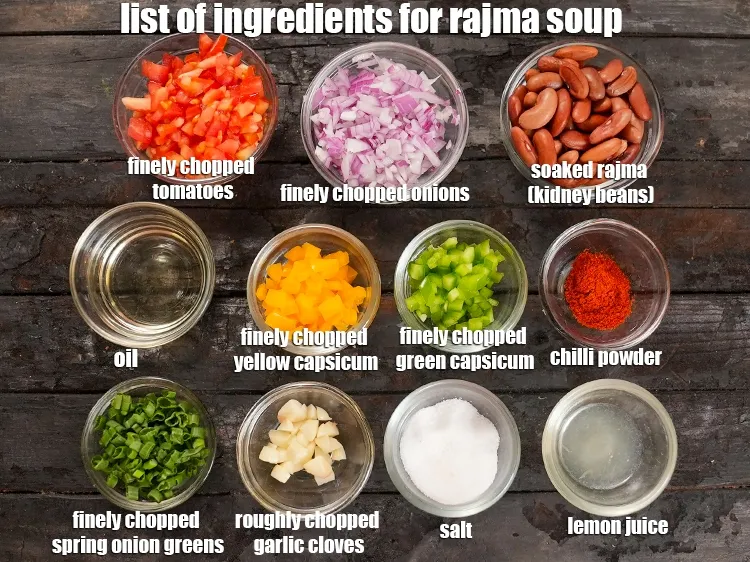Step 2 – <strong>What is rajma soup made off? kidney bean soup </strong>is made from simple ingredients available …