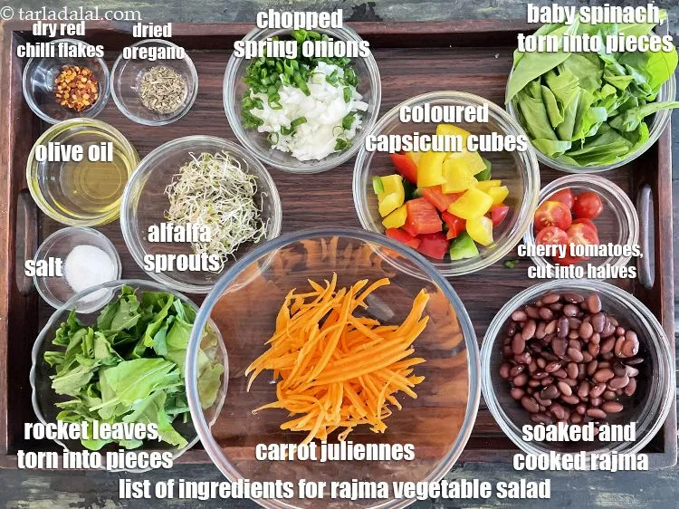 Step 2 – <strong>what is &nbsp;rajma vegetable salad made off?</strong>&nbsp;<strong>healthy kidney beans salad with rocket leaves, baby spinach …