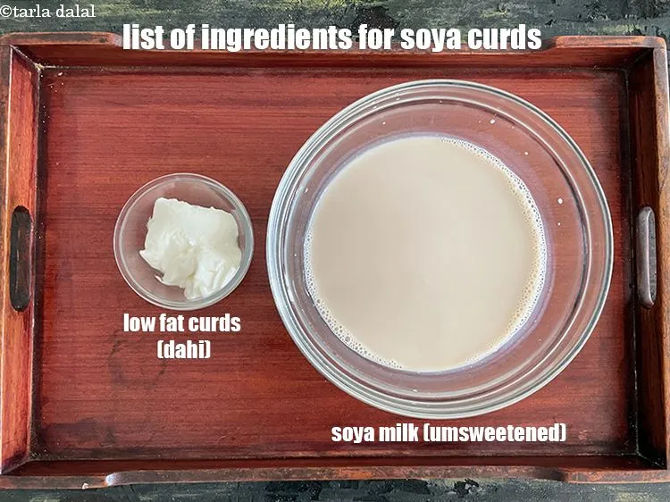 Step 2 – <strong>what is soya curd made of ?</strong> <u><em>See below image of list of ingredients for&nbsp;soya …