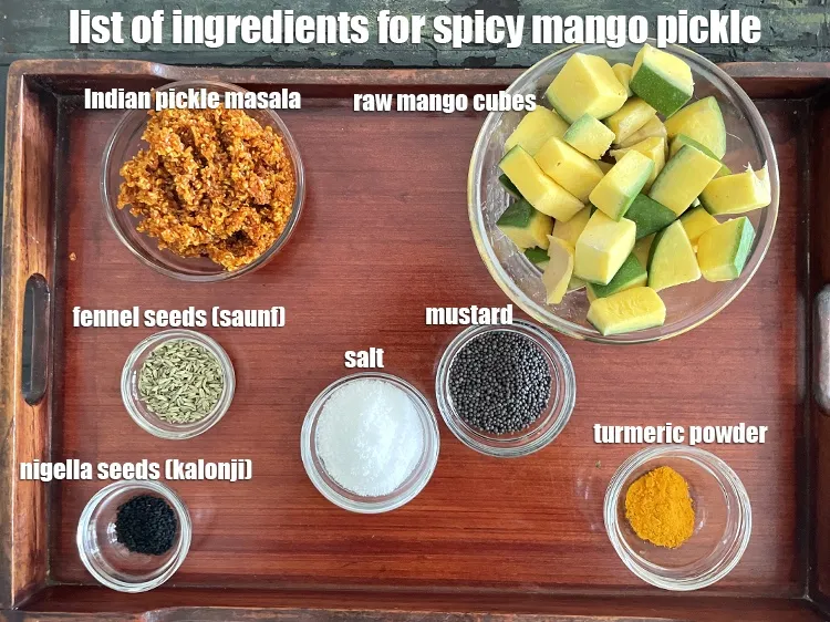 Step 2 – <strong>what is spicy mango pickle made of?</strong> <strong>Punjabi mango pickle with mustard oi&nbsp;</strong>is made from …