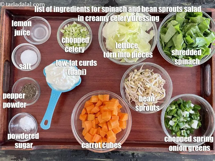 Step 2 – <strong>what is spinach and bean sprouts in creamy celery dressing recipe made off?</strong> is made …