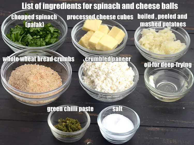 Step 2 – <strong>spinach and cheese balls recipe | palak cheese balls | Indian starter recipe |</strong> is …