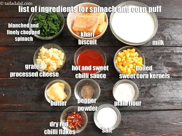 Step 2 – <strong>spinach and corn khari puffs | Indian style spinach puffs | baked spinach and corn …