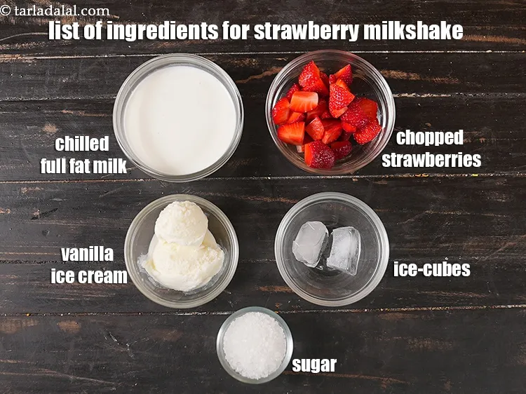 Step 2 – <strong>what is strawberry milkshake made of?</strong><br /> <strong>strawberry vanilla milkshake recipe | Indian style strawberry …