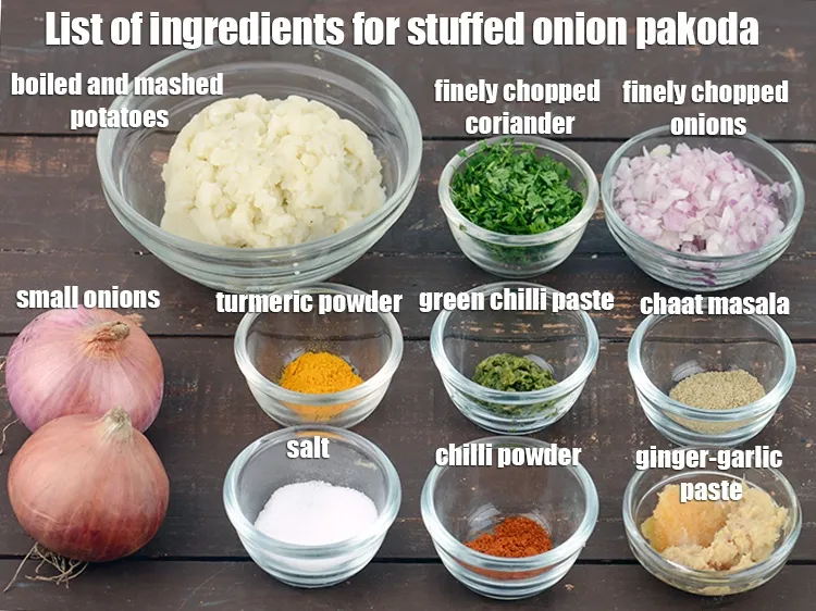 Step 2 – <strong>stuffed onion pakoda recipe | bharwa pyaz ka pakoda | aloo stuffed onion pakoda | …