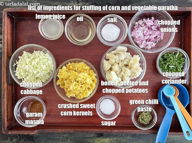 Step 3 – Stuffing of&nbsp;<!--%3Cmeta%20charset%3D%22UTF-8%22%20%2F%3E-->3/4 cup&nbsp;boiled and coarsely&nbsp;<a href="glossary-boiled-and-crushed-sweet-corn-kernels-1930i">crushed sweet corn kernels (makai ke dane)</a>,&nbsp;1 tbsp&nbsp;oil,&nbsp;1/4 cup&nbsp;chopped onions,&nbsp;1/2 …
