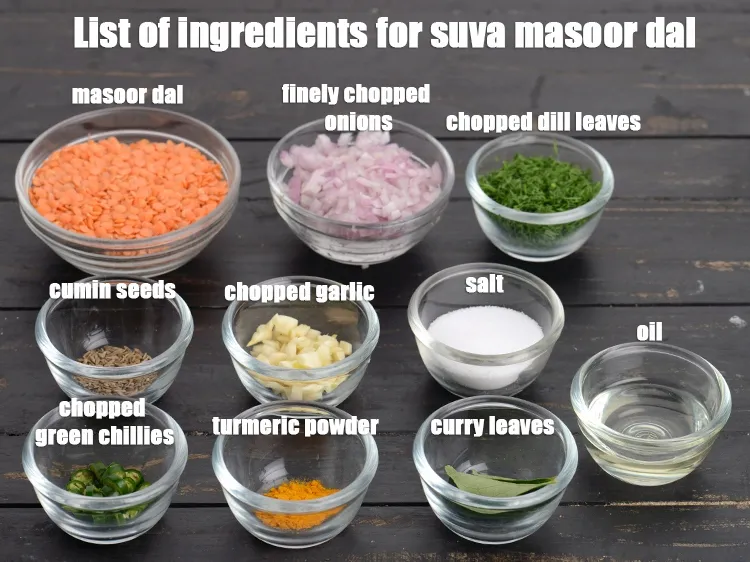 Step 2 – <strong>suva masoor dal recipe | zero oil shepu dal | healthy masoor suva dal |</strong> …