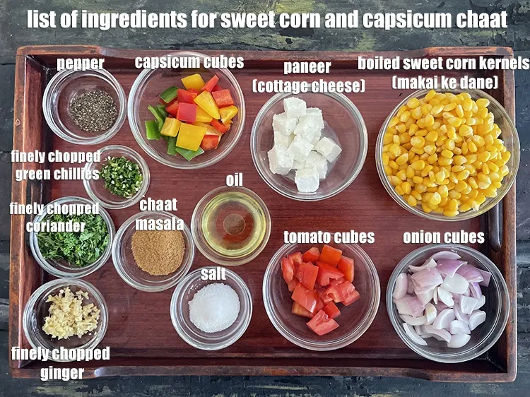 Step 2 – <strong>what is sweet corn capsicum chaat &nbsp;made of ?</strong> is made from&nbsp;<meta charset="UTF-8" />1 1/2 …
