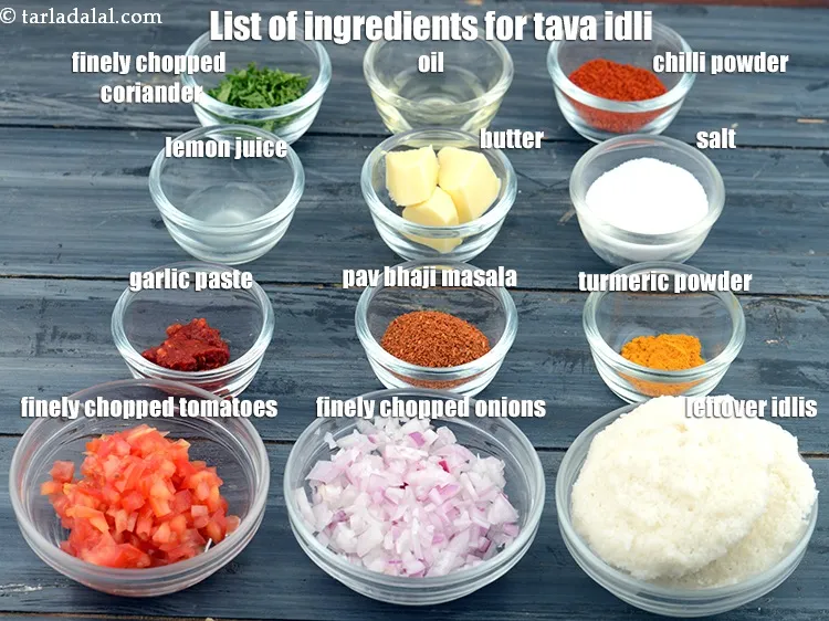Step 31 – <strong>Tava idli</strong> is made from 8&nbsp;leftover&nbsp;<a href="https://www.tarladalal.com/idlis-1652r">idlis</a>&nbsp;, cut into cubes, 1 tbsp butter, 1/2 tsp …