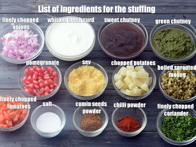 Step 3 – <strong>For the stuffing</strong>: 6 tbsp boiled and chopped potatoes, 6 tbsp boiled sprouted moong , …