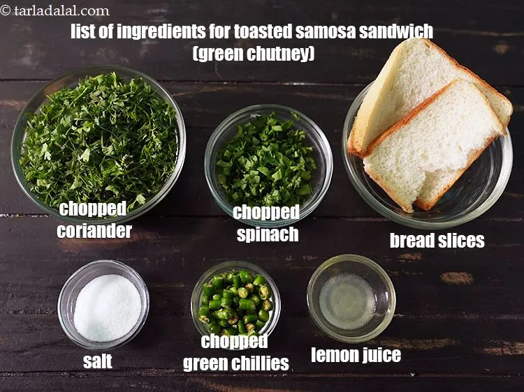 Step 2 – <strong>For The Green Chutney</strong> 1 cup roughly chopped coriander (dhania),1/4 cup chopped spinach (palak), 1 …