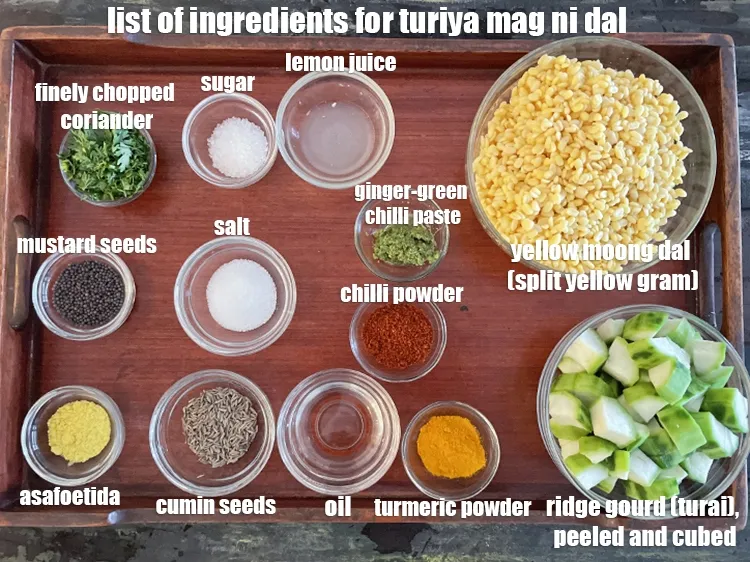 Step 2 – <strong>what is turiya mag ni dal made of ? </strong><em><u>See below image of list of …