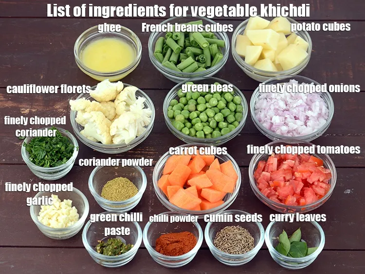 Step 2 – <strong>Vegetable khichdi recipe | Indian masala khichdi | mix vegetable masala khichdi | moong dal …