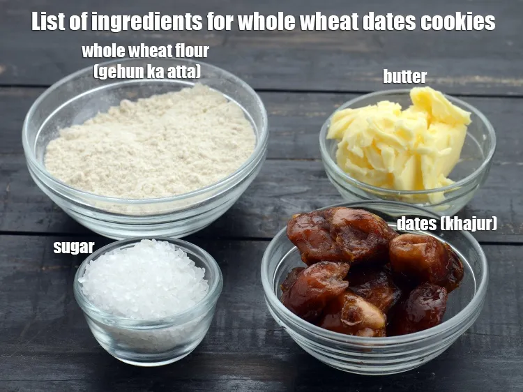 Step 2 – <strong>whole wheat date&nbsp;cookies recipe | eggless atta khajur biscuit | Indian date&nbsp;cookies | wheat butter …