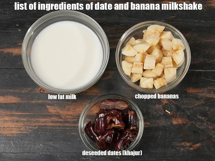 Step 2 – <strong>What is date and banana milkshake made off?</strong>&nbsp;date banana milkshake is made from only 4 …