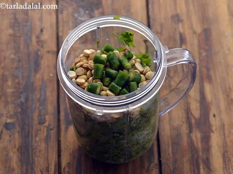 Step 10 – Add the green chillies. Adjust the quantity as per the spice level you can handle.