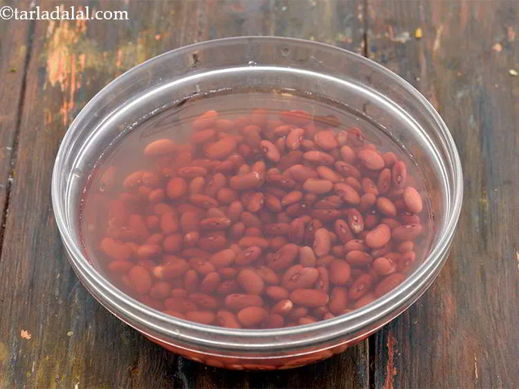 Step 14 – For cooking the rajma, wash the kidney beans very well. Use fresh stock of rajma …