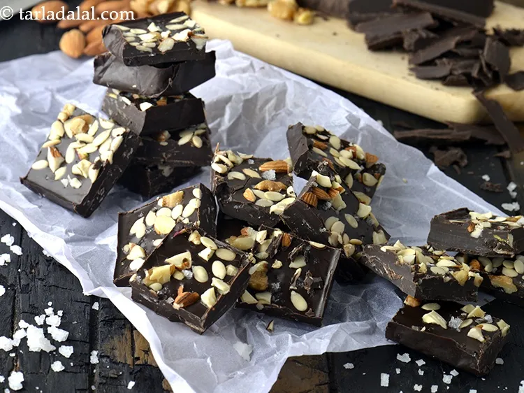 Step 15 – Serve <strong>low carb chocolate squares with sea salt recipe | keto chocolate bar | keto …