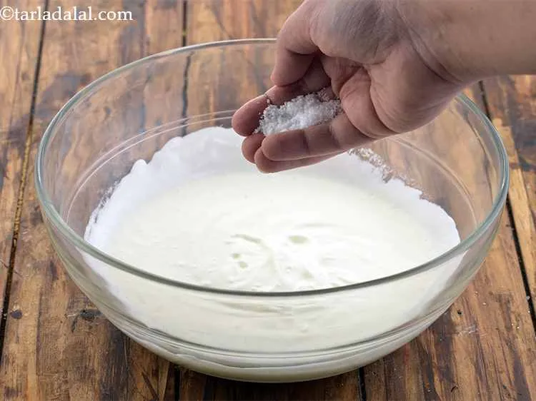 Step 3 – Add salt to it. Also, you can make use of sanchal if you like.