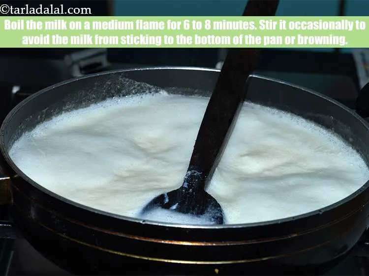 स्टेप 21 – <meta charset=""UTF-8"" />दूध को मध्यम आंच पर ६ से ८ …