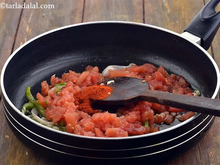 Step 19 – Also, add chilli powder for spice.