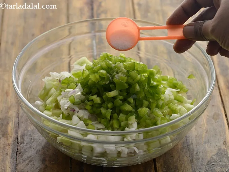 स्टेप 20 – नमक डालें।