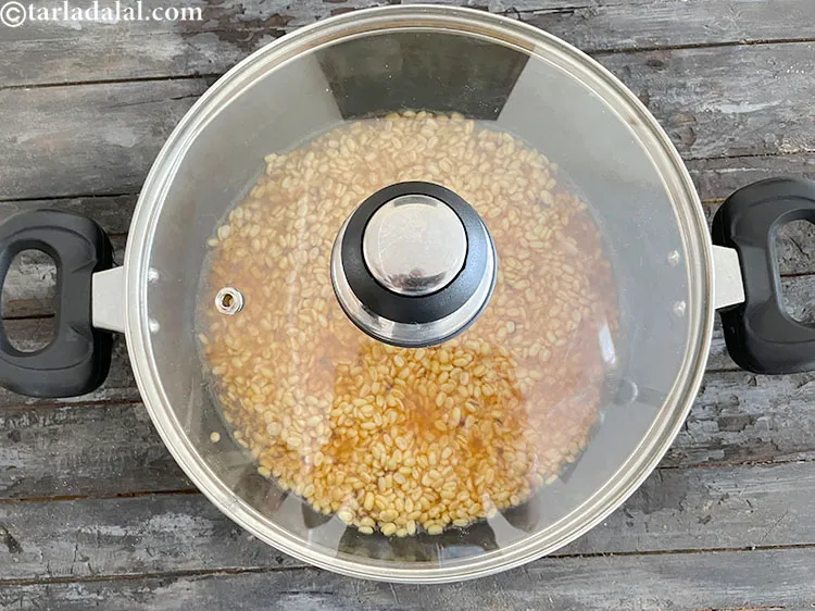 Step 24 – Cover and cook on a medium flame for 10 minutes.&nbsp;