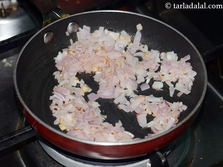 Step 8 – Saut&eacute; on a medium flame for 1 minute.