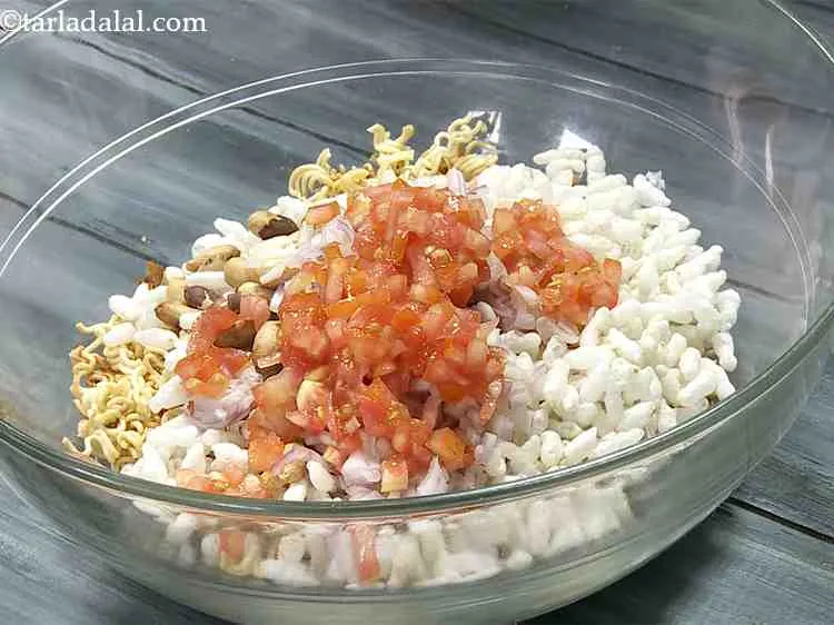 Step 9 – Add finely chopped tomatoes.