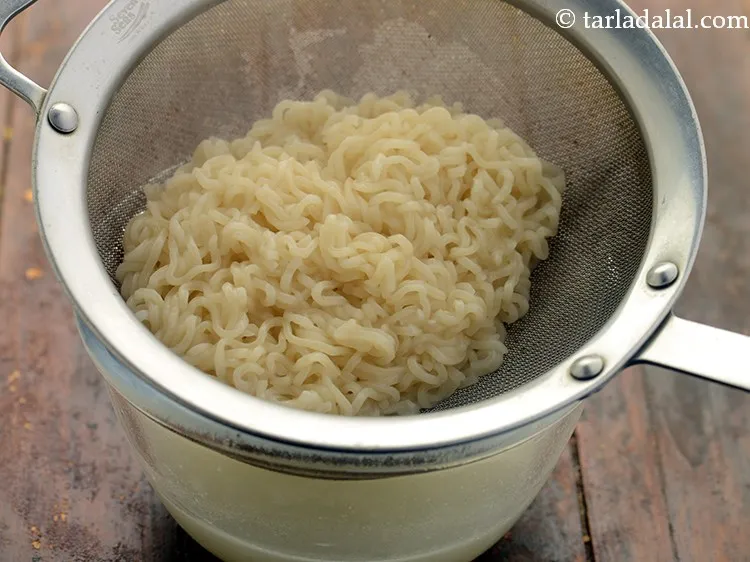 Step 5 – Drain using a strainer and keep aside.