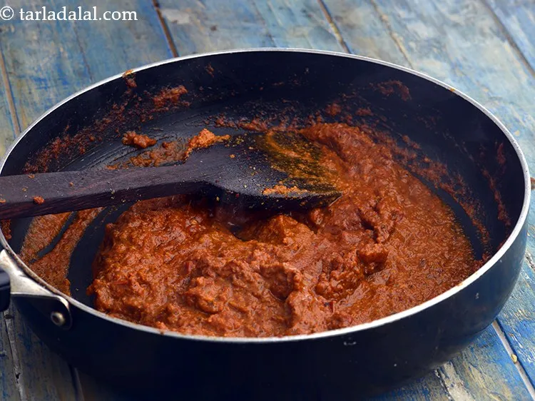 Step 30 – Mix well and cook on a slow flame for 5 minutes, while stirring occasionally.