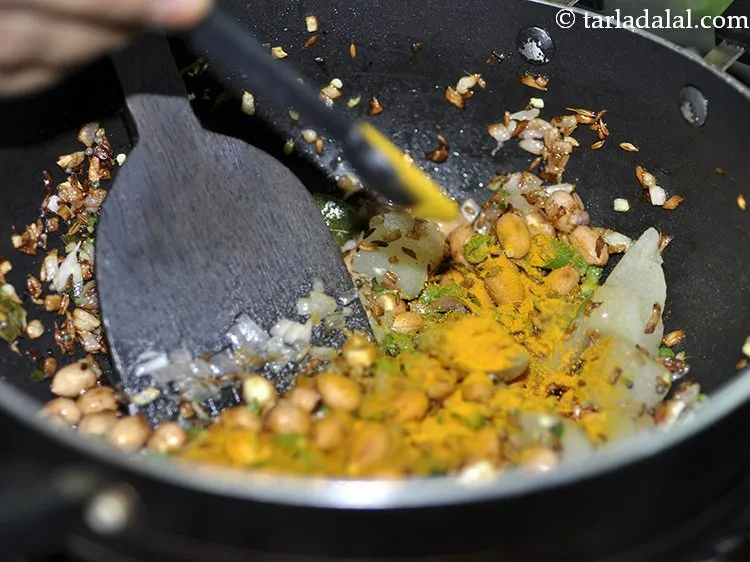 Step 36 – Add the turmeric powder and salt. You can use sugar if you wish to, but …