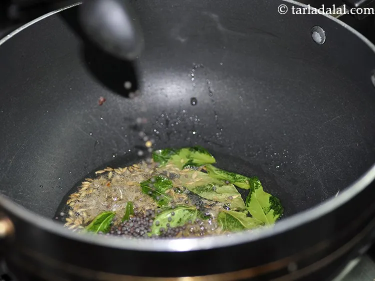 Step 27 – Add mustard seeds.