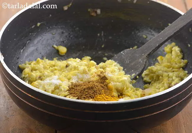 Step 13 – Finally, add the garam masala.