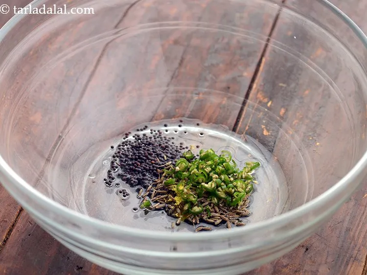 Step 6 – Add green chillies and mix well. Alternatively, you can make use of green chilli paste.