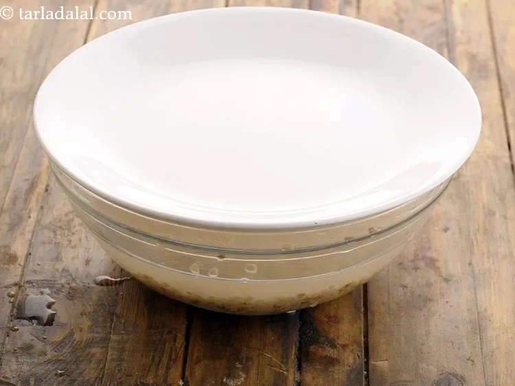 Step 12 – Cover with a lid and keep aside to soak for 4 hours.