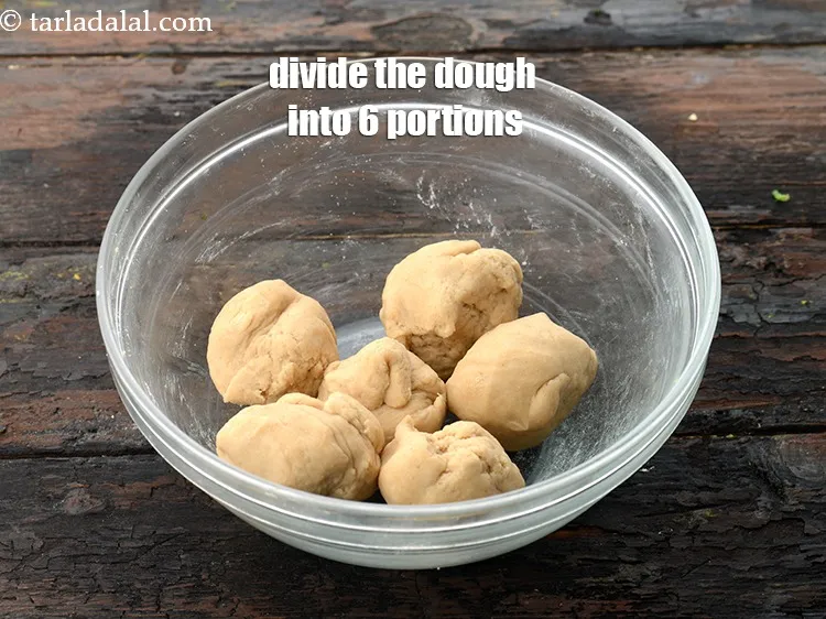 Step 35 – Divide the dough into 6&nbsp;equal portions.
