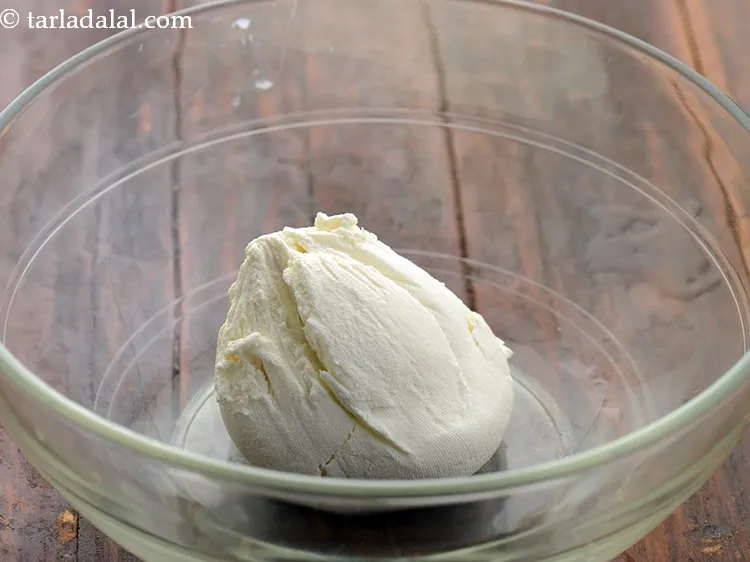 Step 4 – Transfer the thick <a href="https://www.tarladalal.com/How-To-Make-Hung-Curd-42765r" target="_blank">hung curd</a> to a bowl. If you do not want …