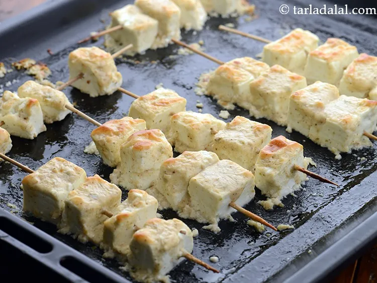 Step 15 – Grill till the paneer is done (approx. 15 minutes). You can also grill the paneer …