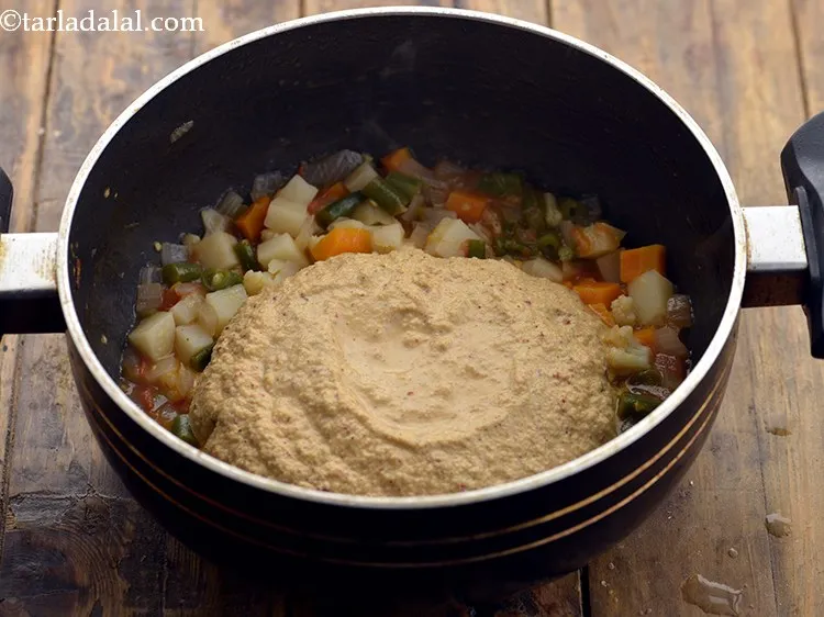 Step 22 – Add the prepared paste.