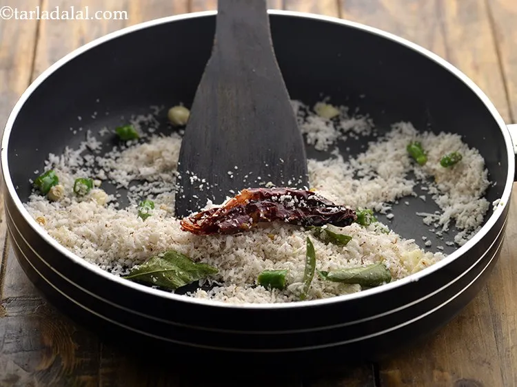 Step 6 – Dry roast all the ingredients on a medium flame for 4 minutes or till they …