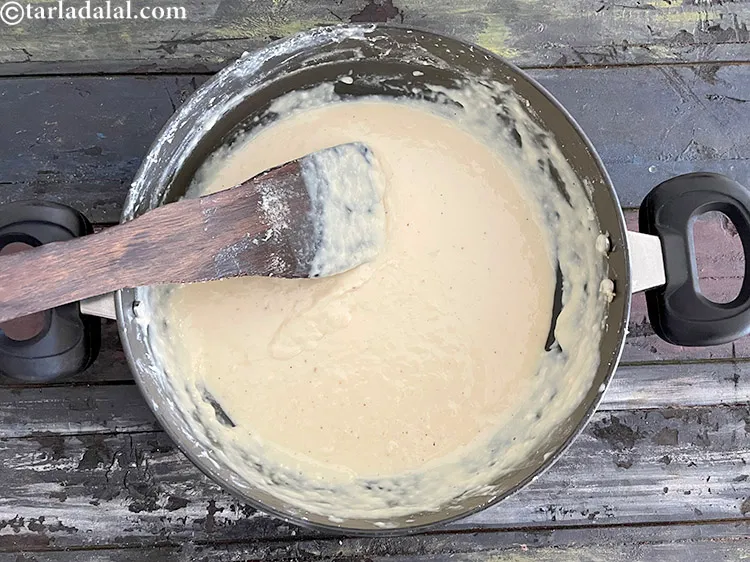 स्टेप 30 – धिमी आँच पर हिलाते हुए ६ से ८ मिनट तक …