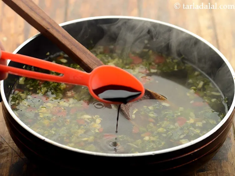 Step 32 – Add soya sauce. If you are a spicy food lover then at this stage you …