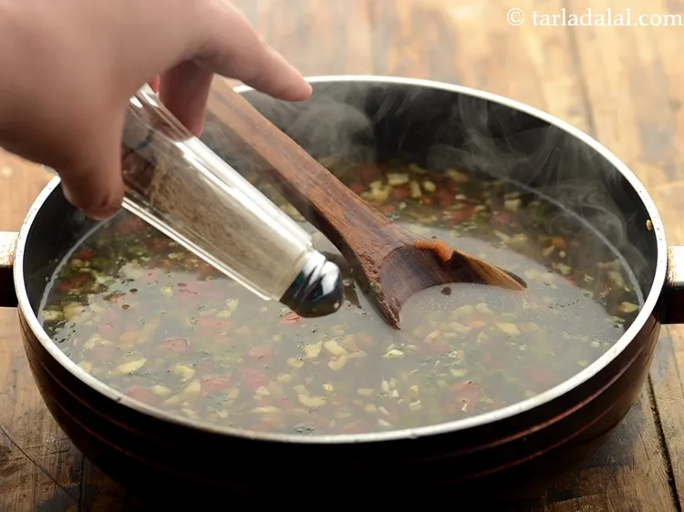 Step 36 – Add the pepper powder.