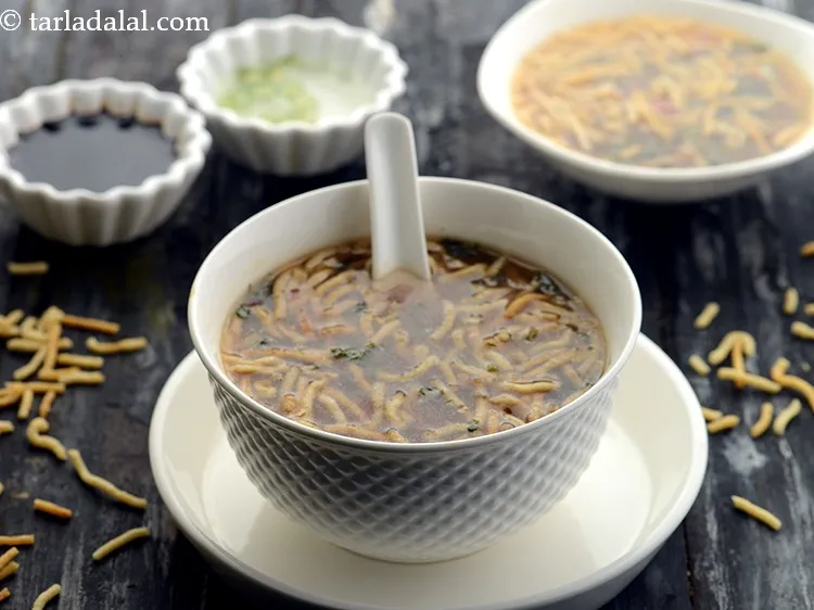 Step 38 – Ideally the soup must be eaten immediately. If serving later then reheat the soup. Pour …