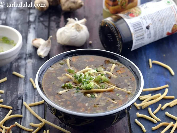 Step 38 – Ideally the soup must be eaten immediately. If serving later then reheat the soup. Pour …