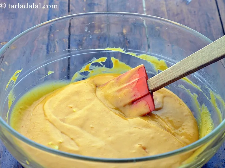 Step 20 – Mix well using a spatula till the mixture is smooth.