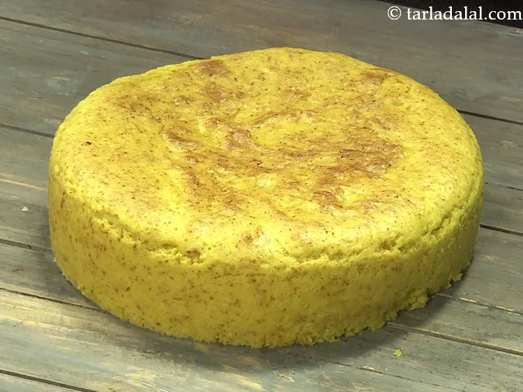 Step 29 – Demould the <strong>mango cake recipe | eggless mango cake | Indian mango sponge cake | …