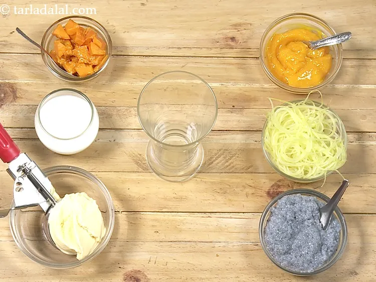 Step 10 – These are all the ingredients for <strong>mango falooda recipe | mango faluda ice cream | …